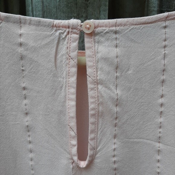 Thereabouts Blouse April Blush Rose Metallic Stripe Top Size Junior 3XL - Picture 11 of 16